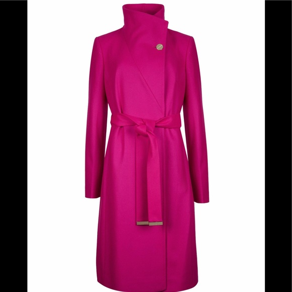 ted baker aurore wrap coat size 1 - Picture 1 of 7